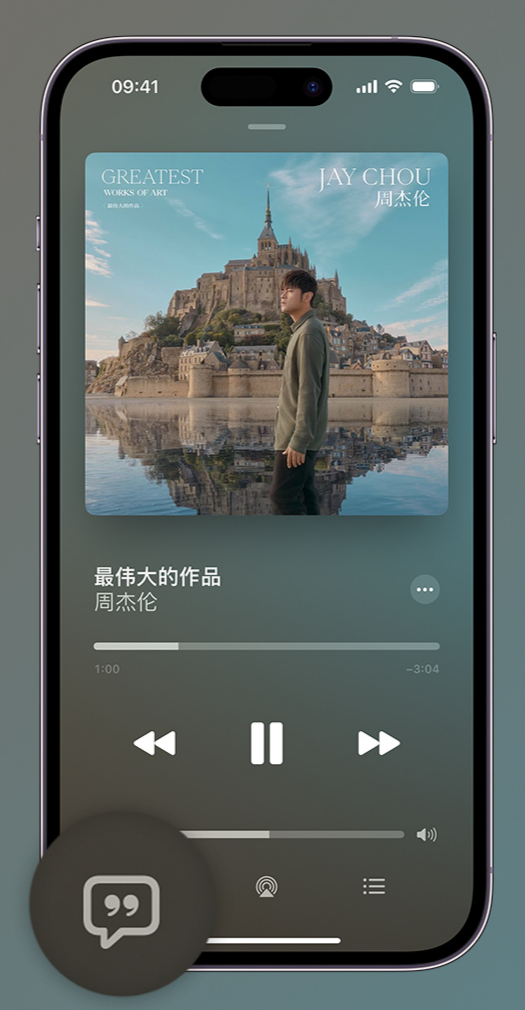 鸡东iphone维修分享如何在iPhone上使用Apple Music全新唱歌功能 